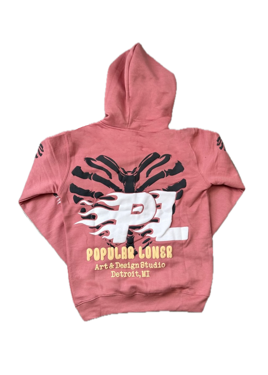 POPULAR LONER SALMON HOODIE