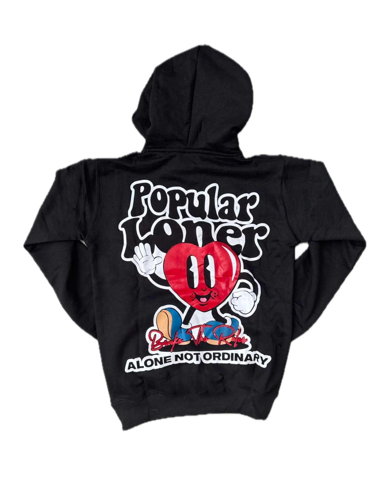 POPULAR LONER BLACK HOODIE