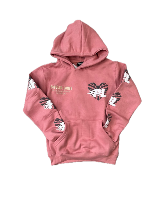 POPULAR LONER SALMON HOODIE