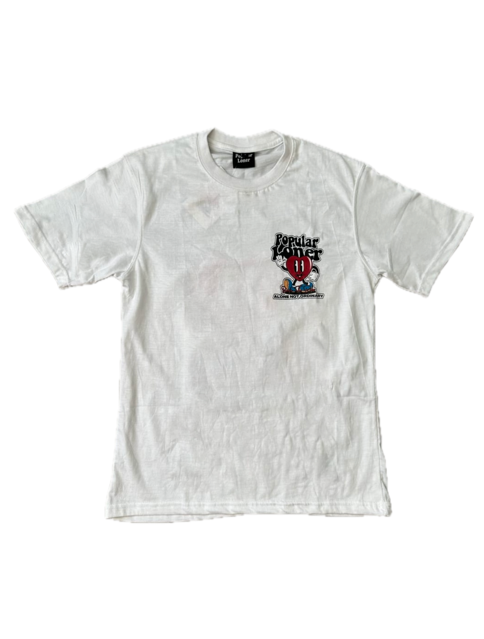 POPULAR LONER WHITE TEE – POPULARLONERCLUB