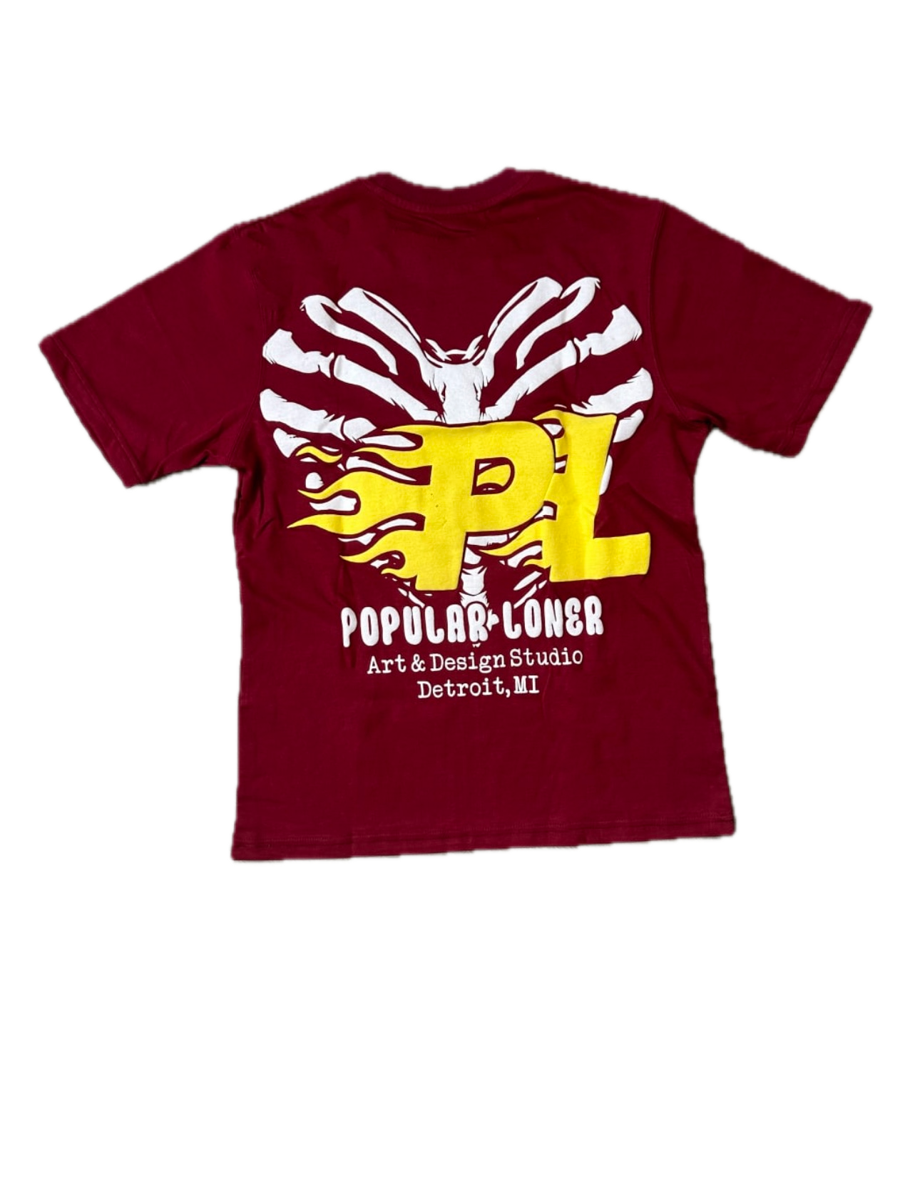 POPULAR LONER MAROON TEE